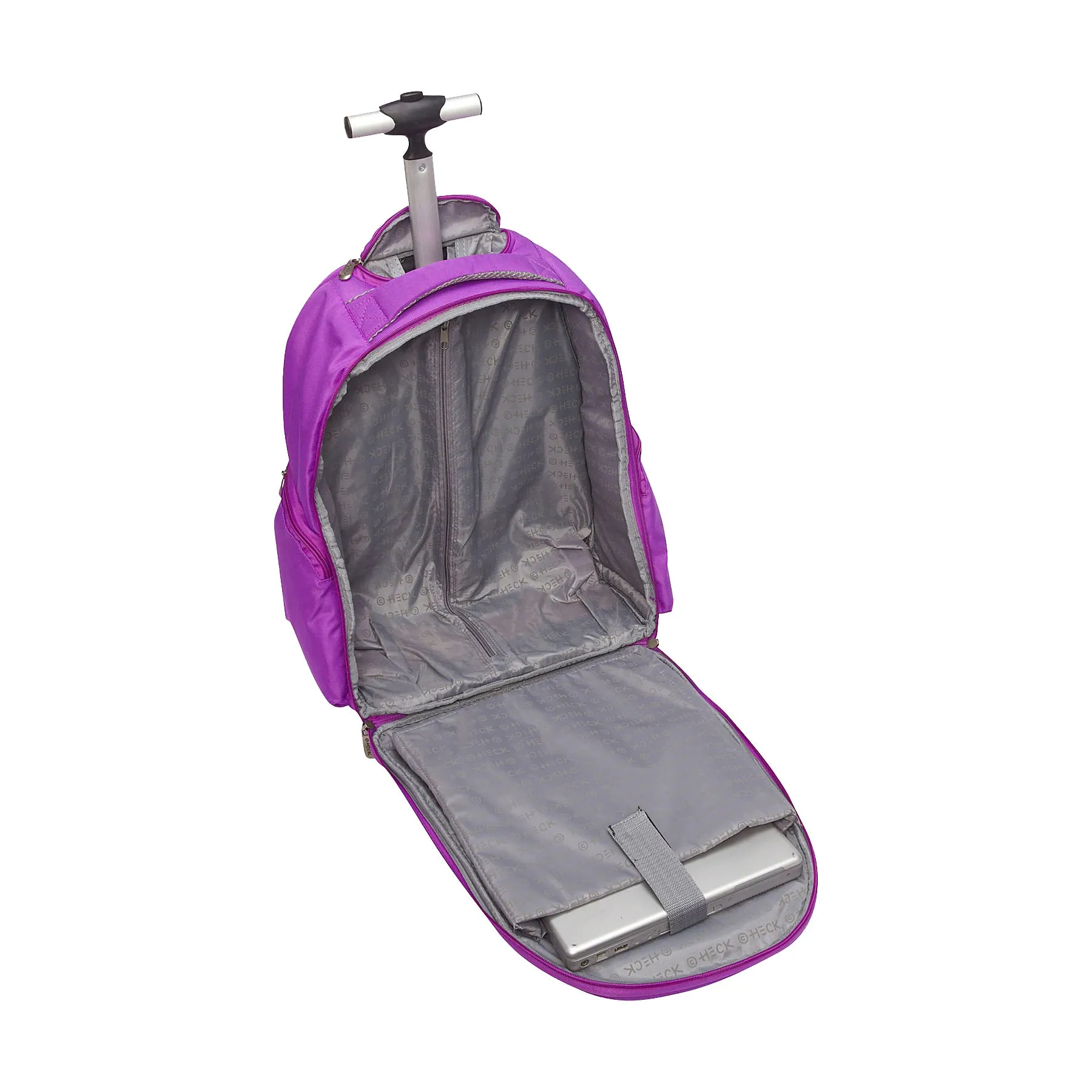 Ed Heck Lightweight 5-PC Spinner Luggage Set Purple-Money Doggie One Size U1