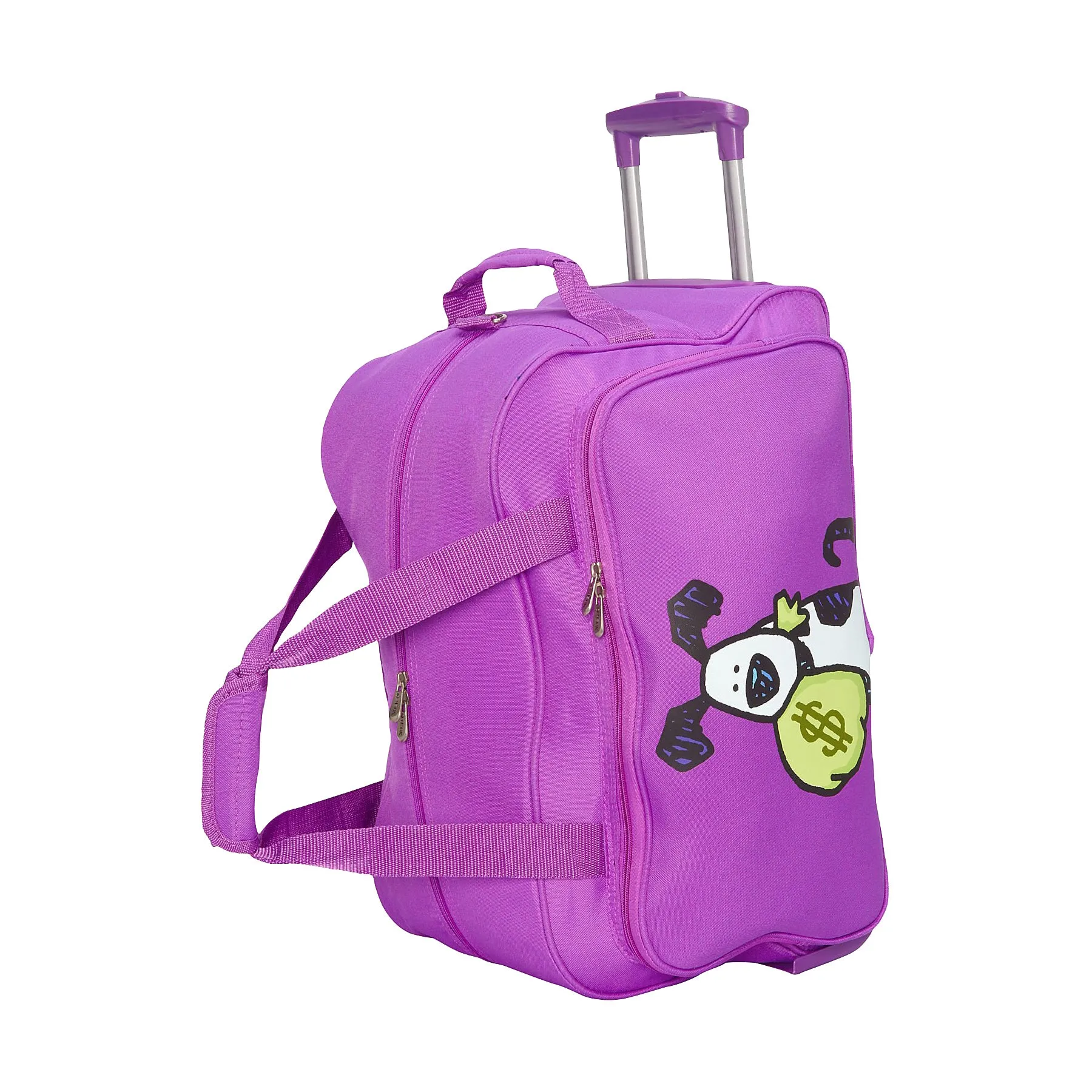 Ed Heck Lightweight 5-PC Spinner Luggage Set Purple-Money Doggie One Size U1