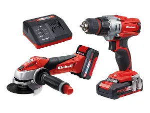Einhell Te-Tk 18 Li Drill & Grinder Kit 18V 1 X 1.5Ah & 1 X 3.0Ah Li-Ion
