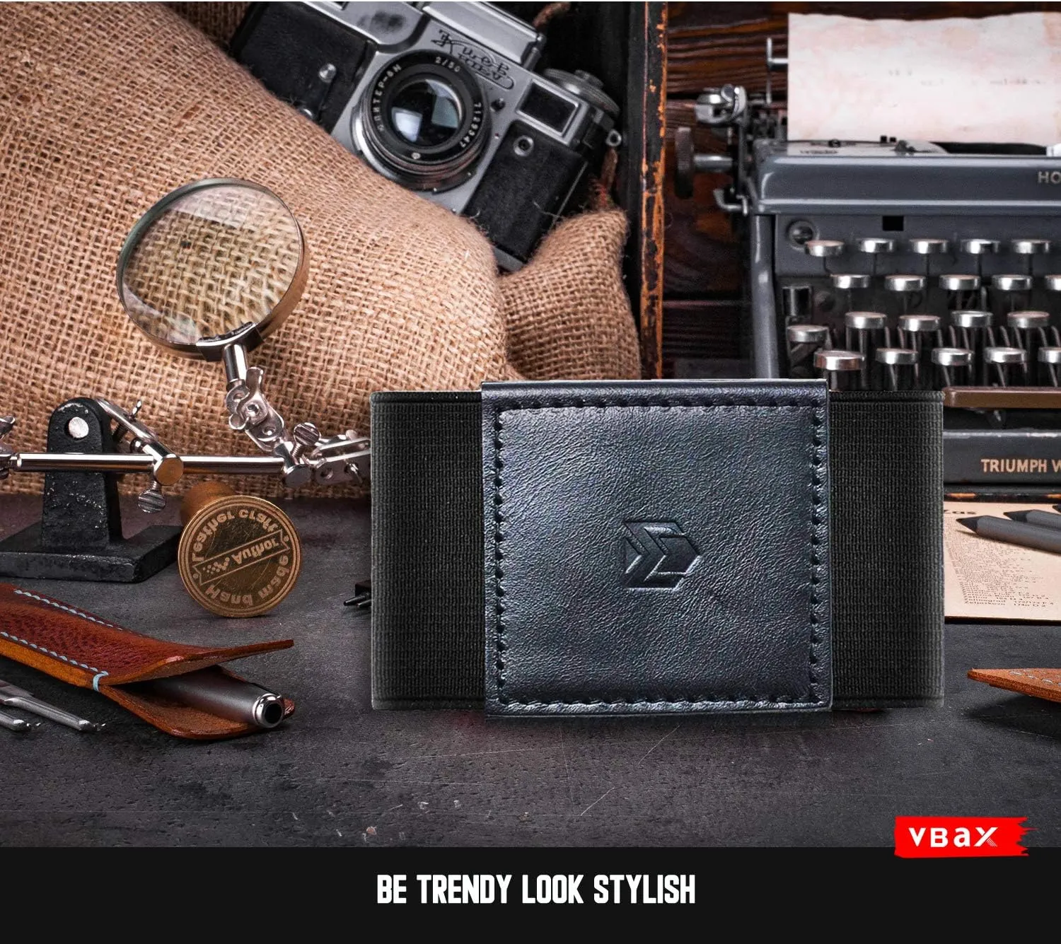 Elastic Slim Wallet - Small Minimalists Slim Front Pocket Credit Card Holder for Men & Women