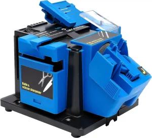 Electric Drill Bit Sharpener, 3-in-1 Multifunction Electric Sharpening Machine for Knife, drill, Chisel, Scissor, 110V, Grinder with Adjustable Angles, 96W, 1350rpm, Compact Design