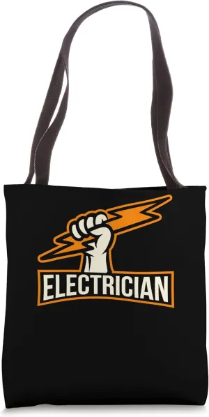 Electrician Bolt Electronics Voltage Lineman Circuit Cable Tote Bag