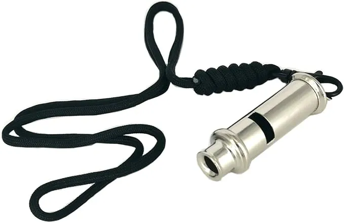Emergency Whistle with Lanyard Safety Whistle Camping Hike Rescue Signal Survival Whistle