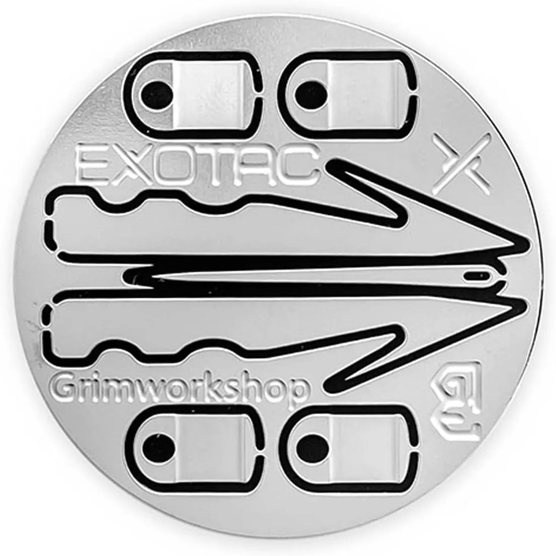 Exotac reelKIT Stackable Survival Tool Inserts, Transform Your xREEL Pocket Reel into a Food Procurement Kit, Choose from Gaff Fishing, Hunting, and Lure Sets, Made in The USA