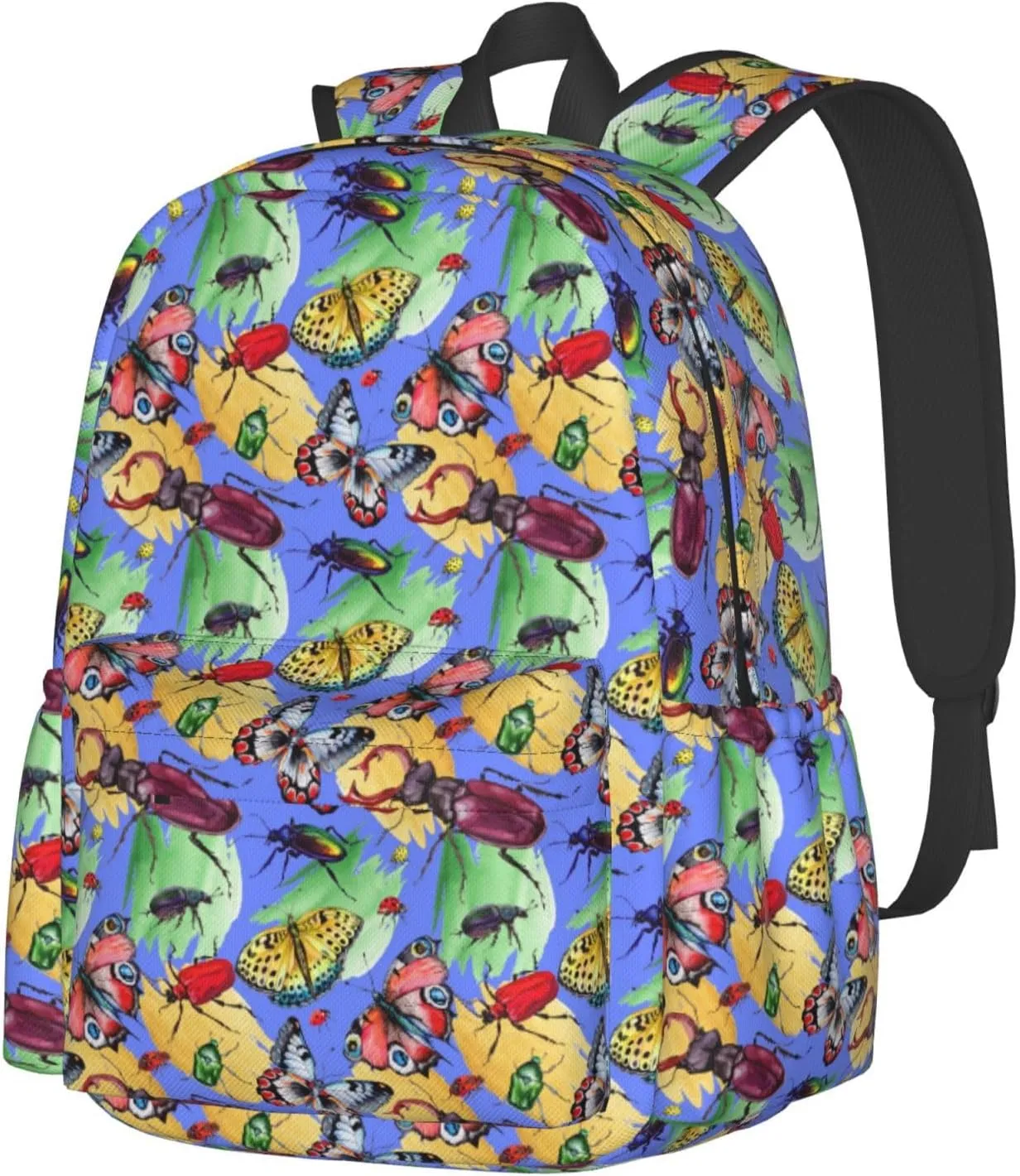 Exotic Beetle Wild Insect In A Watercolor Style Isolated Laptop Backpack Shoulder Bag Laptop Pack Travel Backpacks Commuter Back Pack Casual Daypack Bags With Side Pockets