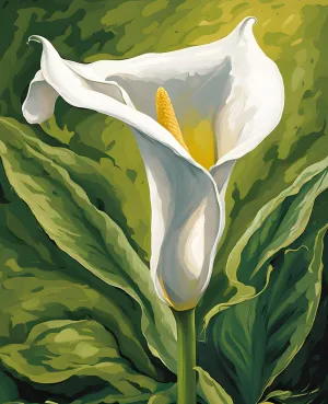 Exotic Flowers Collection (34) - Calla Lily Grace - Van-Go Paint-by-Number Kit 40x50cm no frame