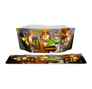 Expandable Collapsible Dog bowls (Set Of 2) - Dogs Playing Poker