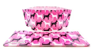 Expandable Collapsible Dog bowls (Set Of 2) - Pinky