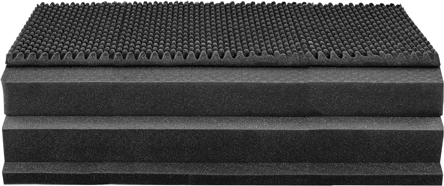 Eylar XL 44 Inch Deep Heavy Transport Roller Rifle Hard Case with Foam, Waterproof & Crushproof, Three Rifle Capacity, Auto-Pressure Valve with Lockable Fittings TSA Standards