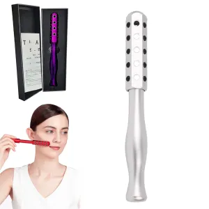 Facelift Pro Beauty Roller, Elarique Face Roller, 2025 New Facial Massage Tool for Lifting and Skin Care (Silver)