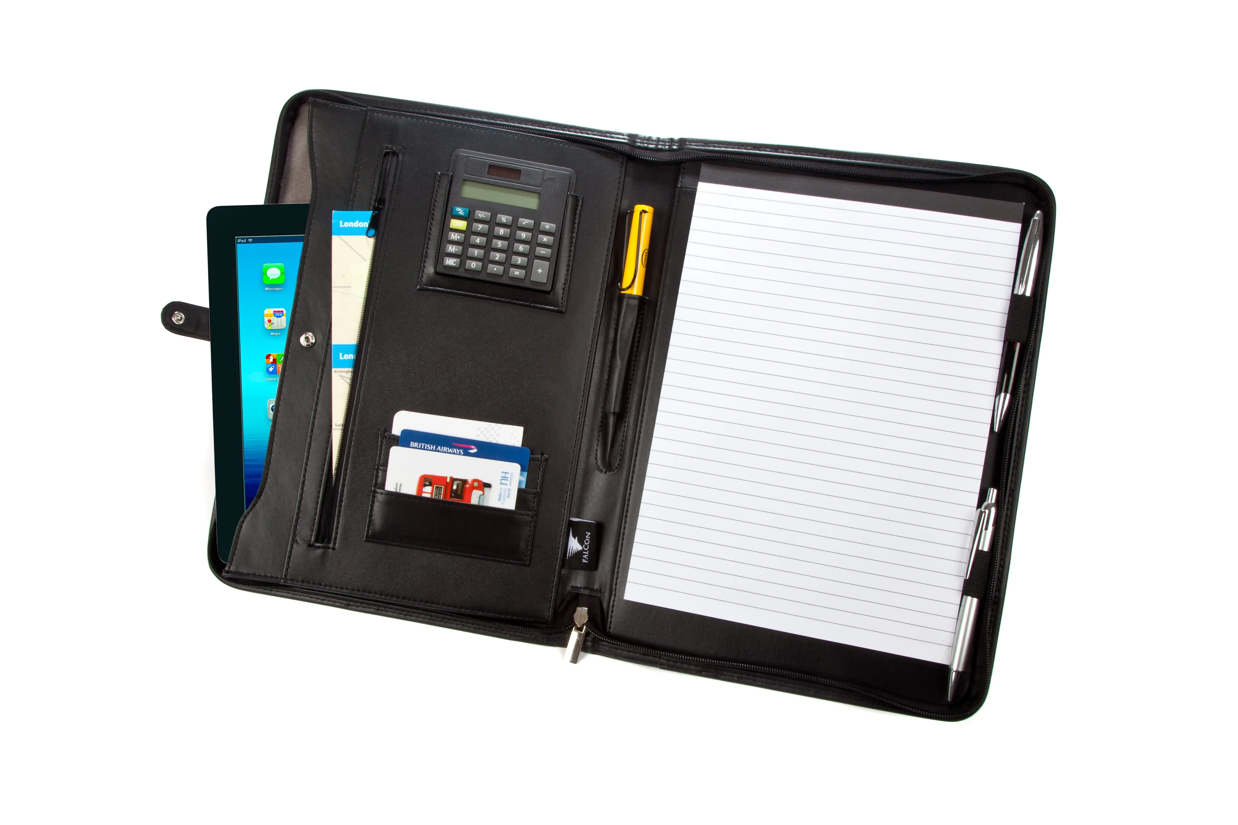 Falcon A4 Tablet Leather Conference Folder