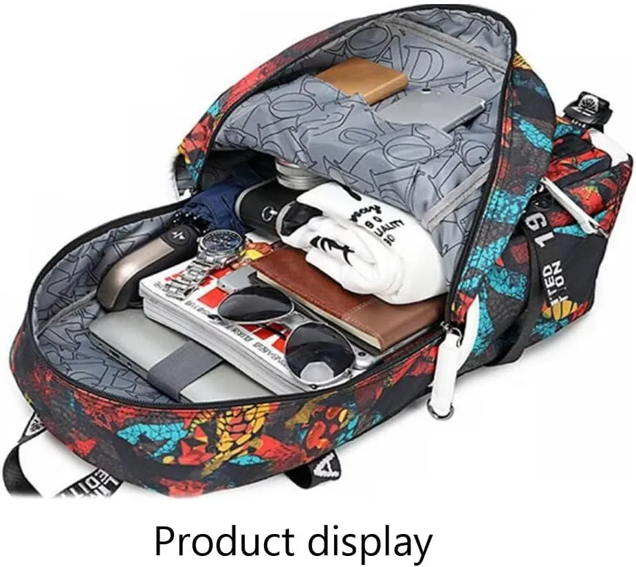 FANwenfeng Basketball Player 23 Luminous Backpack Travel Daypack Fans Bag (Style 8)