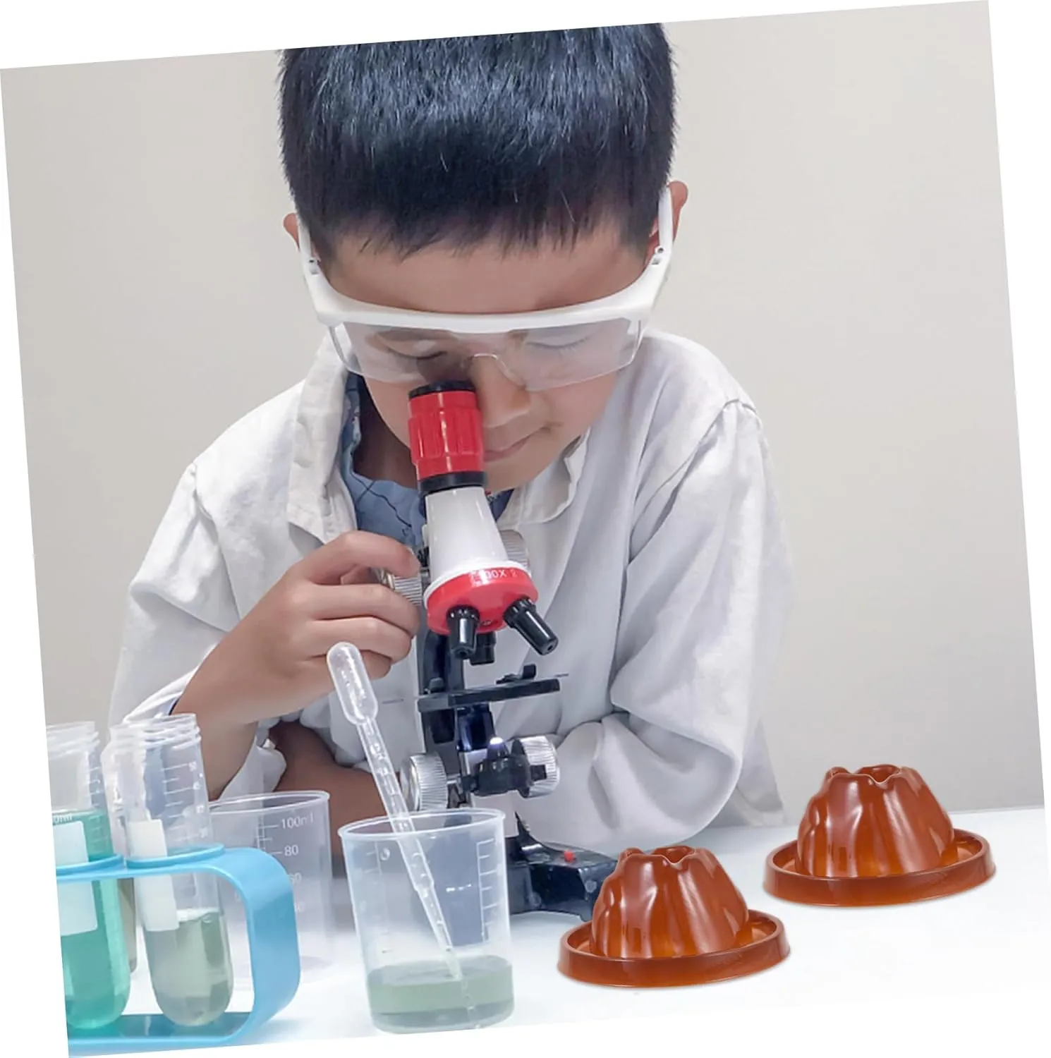 FAVOMOTO 30pcs Volcano Eruptions Science Models DIY Kits for Hands Learning Compact Volcano Shells for Educational Experiments Safe and Crafting Accessories