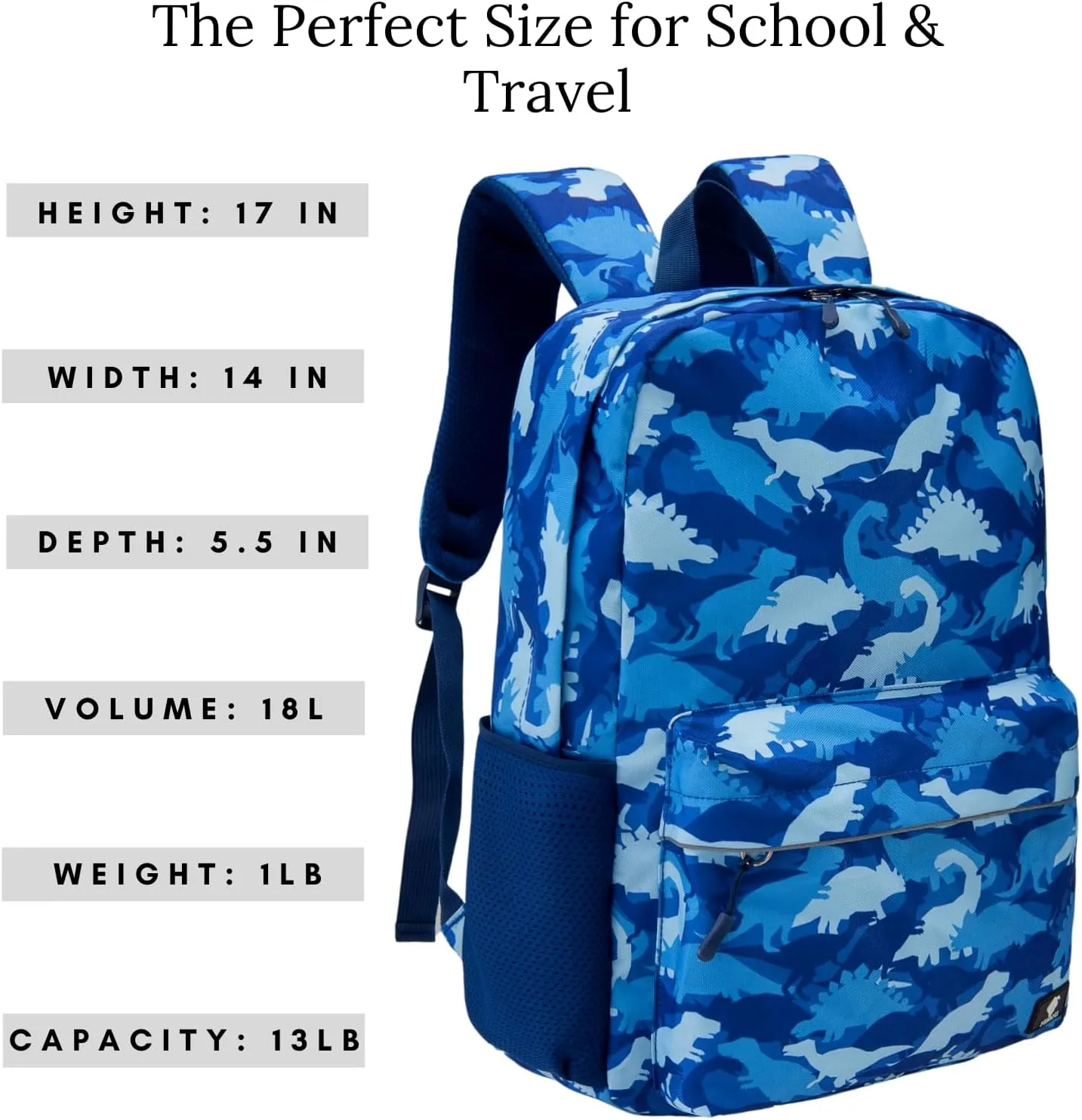 Fenrici Kids Backpacks for Girls, Boys, Kids' Bookbags with Padded Laptop Compartment, Durable, Large Capacity, 17 Inch