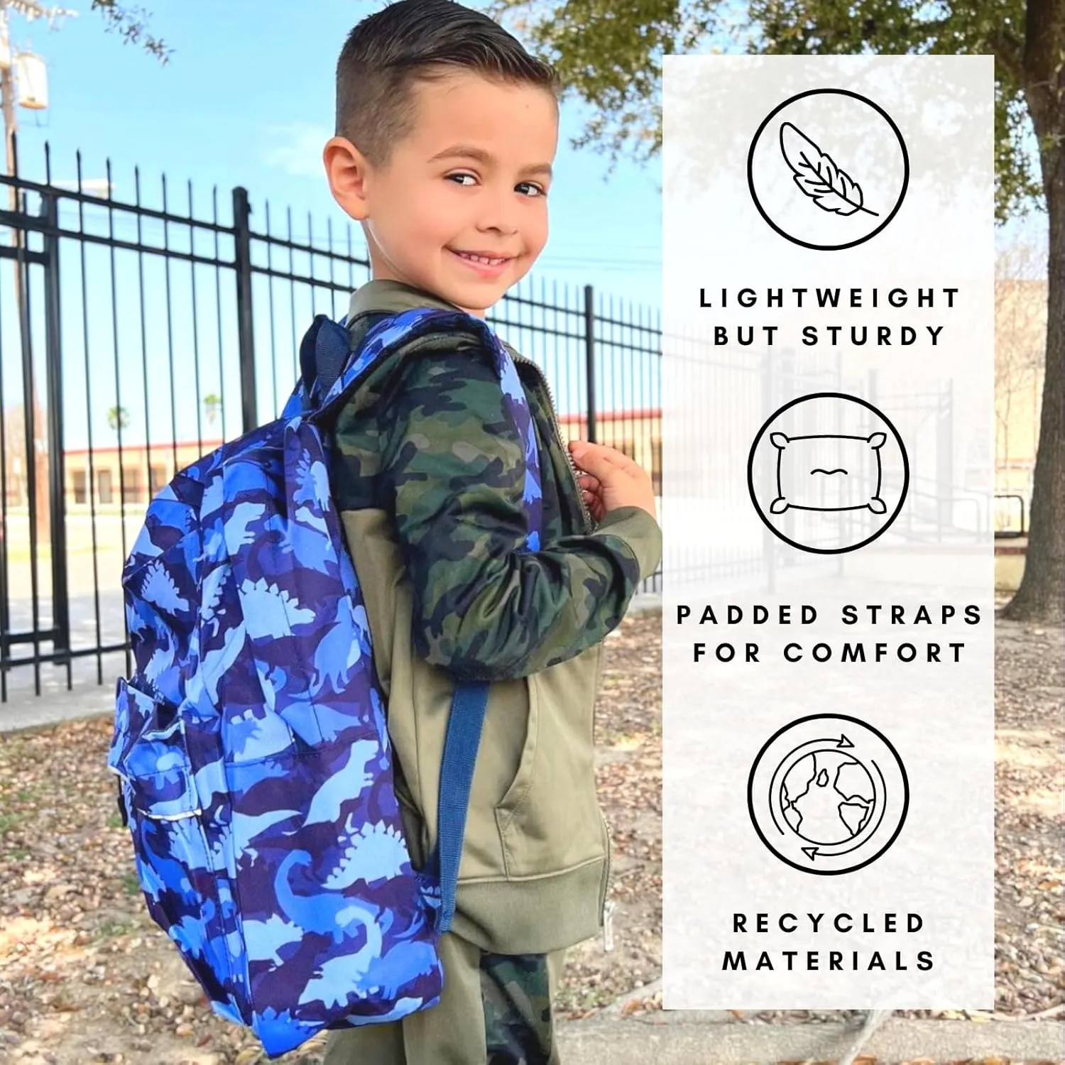 Fenrici Kids Backpacks for Girls, Boys, Kids' Bookbags with Padded Laptop Compartment, Durable, Large Capacity, 17 Inch