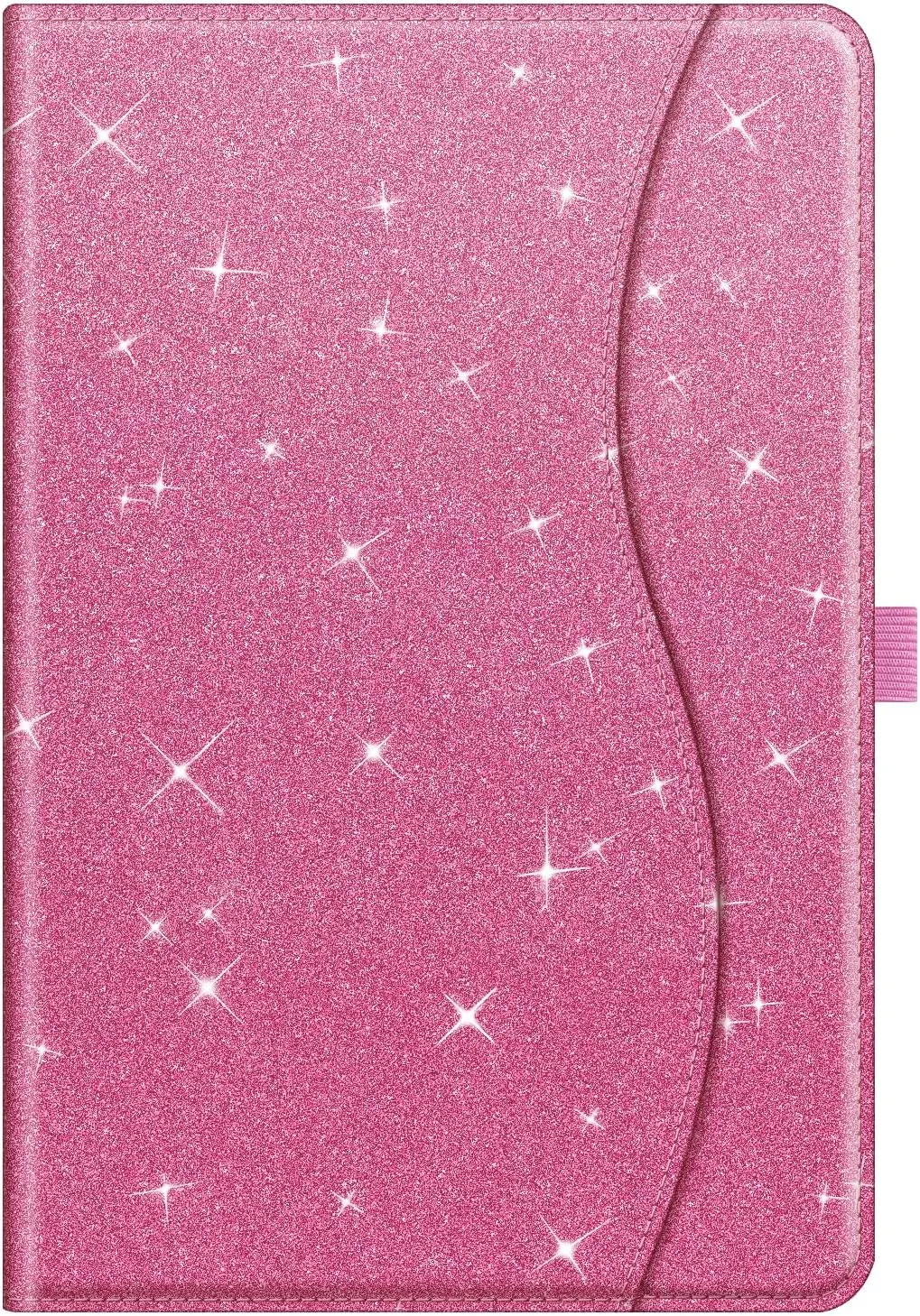 Fintie Case for Samsung Galaxy Tab A9 Plus/A9  5G 11 Inch 2023 Model (SM-X210/X216/X218), Multi-Angle Viewing Smart Stand Back Cover with Pocket Auto Wake/Sleep, Glittering Pink