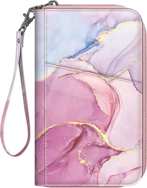 Fintie Family Passport Holder Wallet, RFID Blocking Travel Document Organizer Clutch Bag Credit Cards Case Cover for Women Men