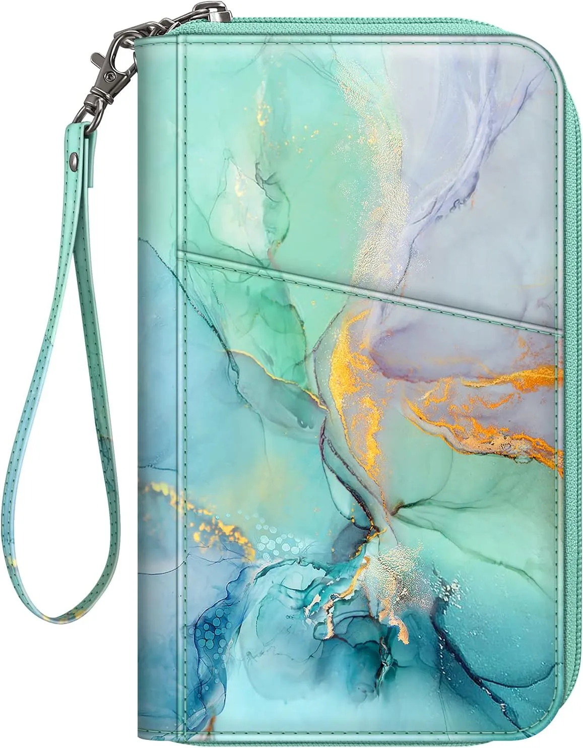 Fintie Family Passport Holder Wallet, RFID Blocking Travel Document Organizer Clutch Bag Credit Cards Case Cover for Women Men