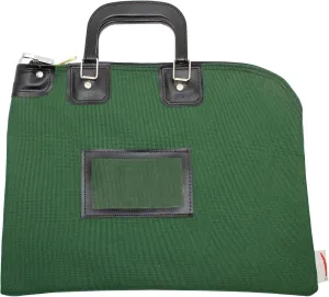Fire Resistant Security Money Bag with Lock, 15 x 11 Inch (Forest Green)