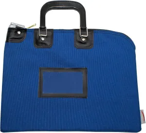 Fire Resistant Security Money Bag with Lock, 15 x 11 Inch (Royal Blue)