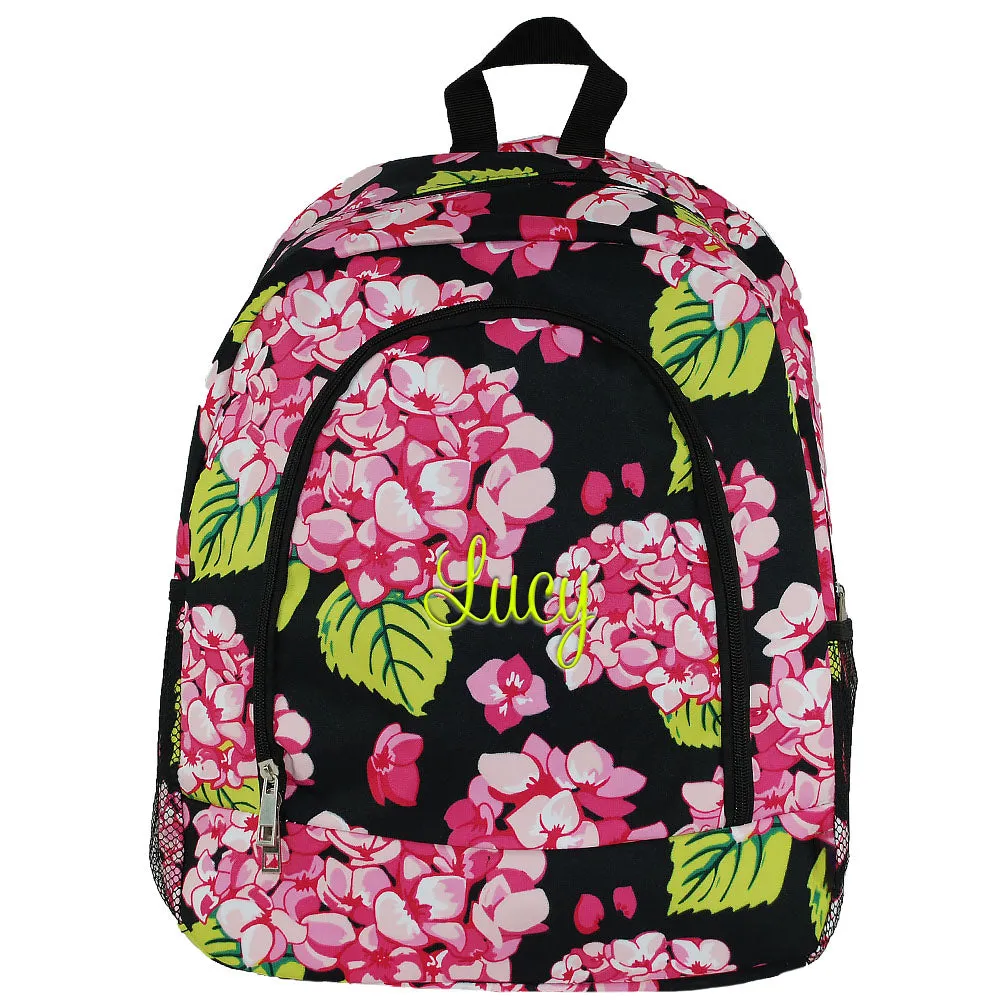 Floral Carolina Hydrangia Womens Backpack