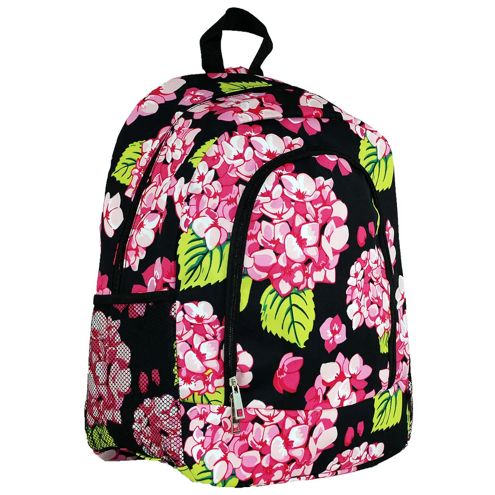 Floral Carolina Hydrangia Womens Backpack
