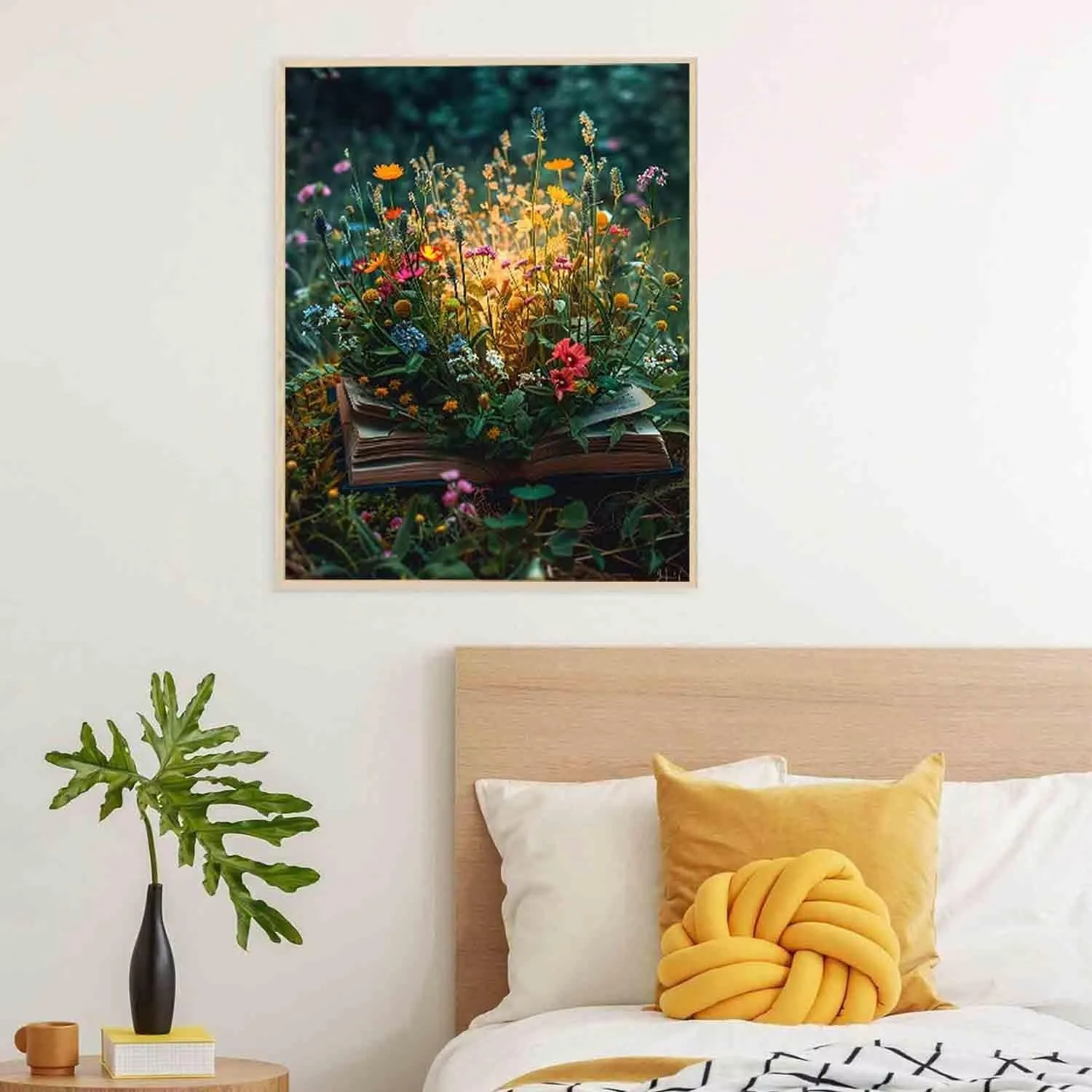 Flower Diamond Art Kits for Adults, Diamond Painting Book Gem Arts and Crafts for Adults, 5D Square Full Drill Crystal Embroidery Paintings Pictures, Hobbies for women, Home Wall Decor 20x28in -55zD