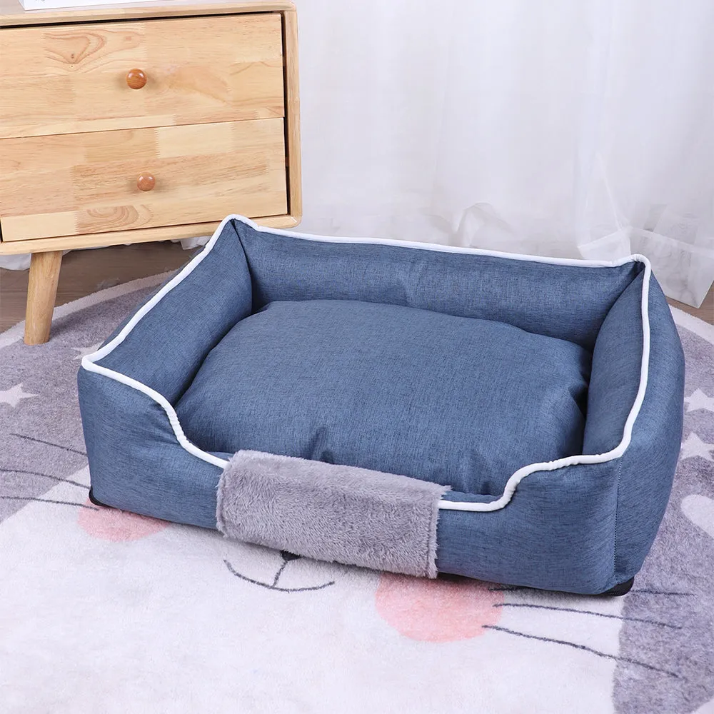 Fluffy Washable Dog Bed - Cozy Cushion for Small to Medium Dogs and Cats
