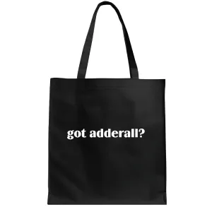 Focus Ready for Enhanced Productivity Motivation Navy Black Multicolor Canvas Tote Bag