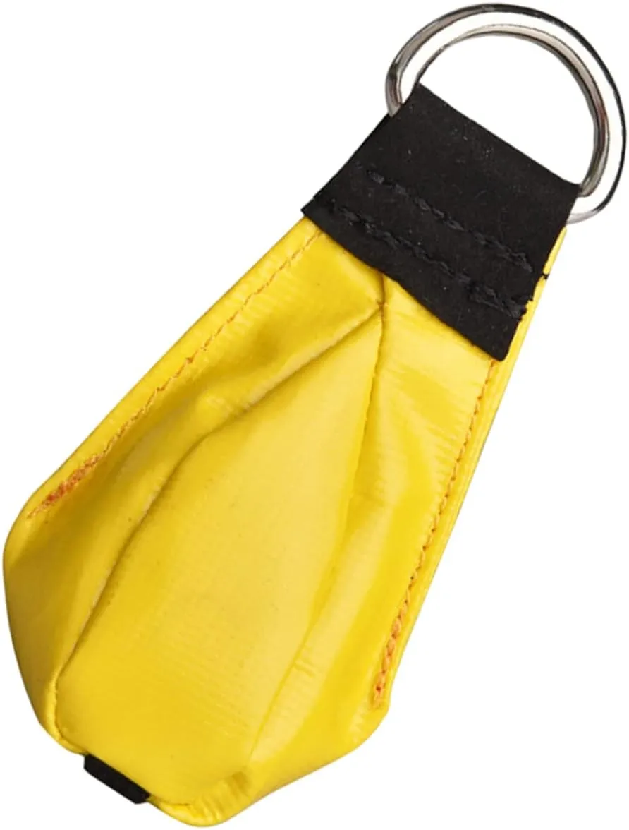 GALPADA Rescue Throw Bag Rope Connection 210g Portable Weight Multi-function Climbing Supply Wear-resistant Outdoor Gear Yellow for Tree Climbing