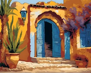 Generic Eentrance to The Kasbah - Van-Go Paint-by-Number Kit 60x75cm no Frame