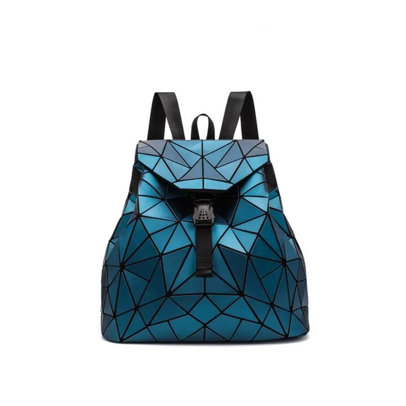 Geometric Drawstring Backpack