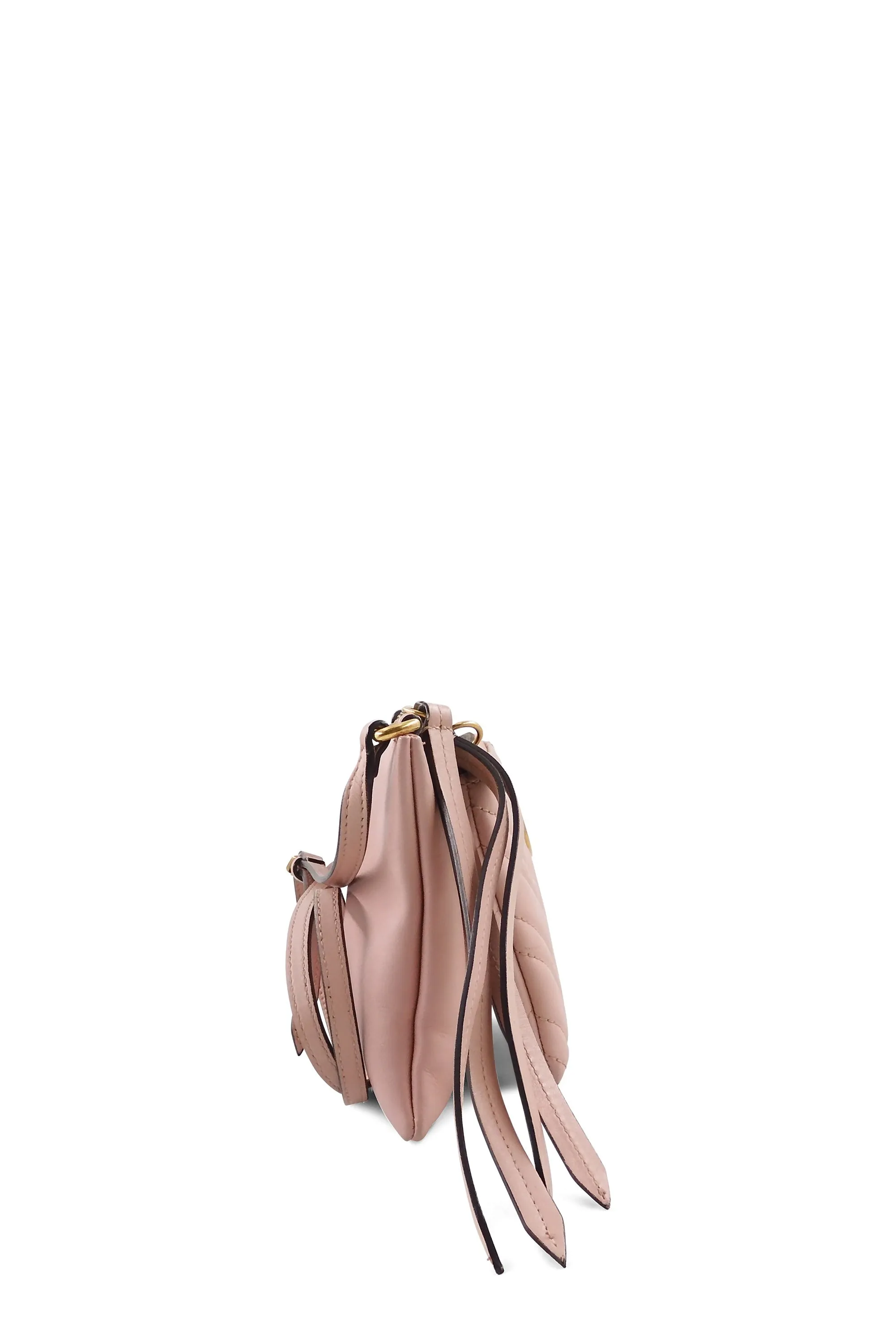 GG Marmont Matelasse Pouch with Strap Pink