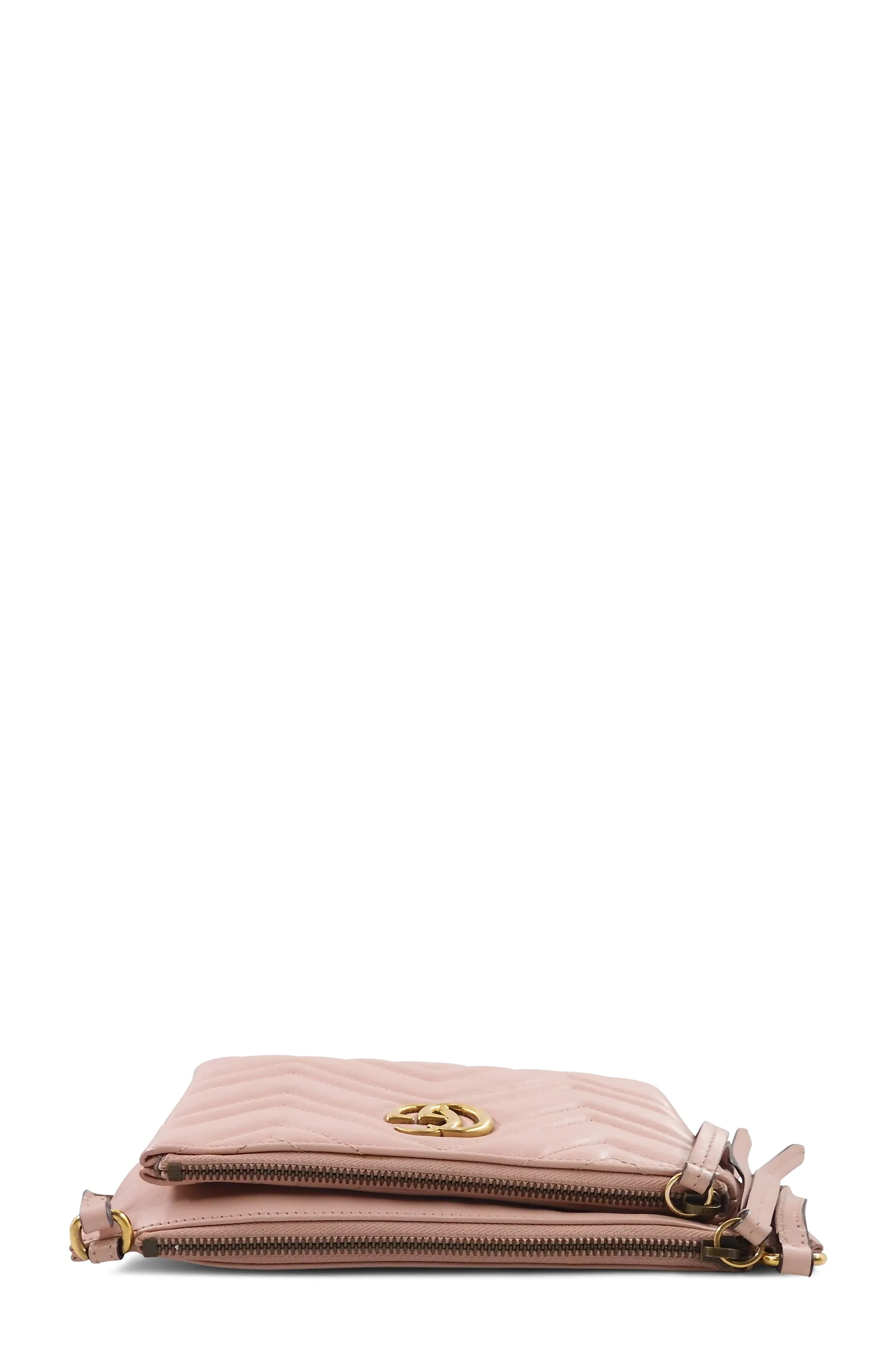 GG Marmont Matelasse Pouch with Strap Pink