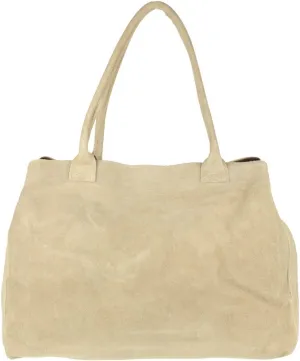 Girly HandBags Womens Expandable Italian Suede Leather Shoulder Bag