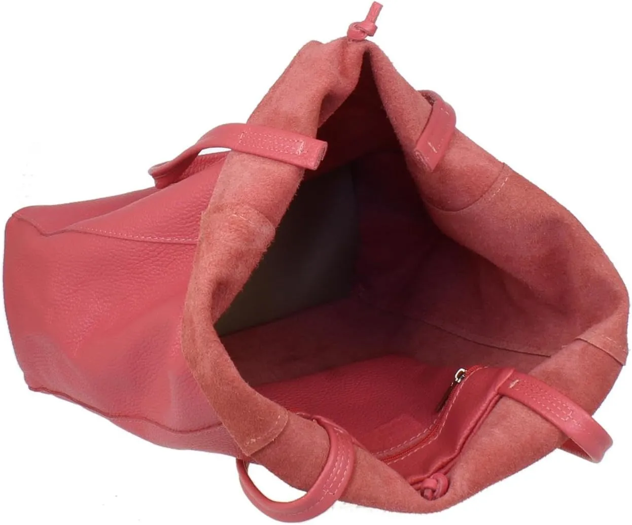 Girly HandBags Womens Open Top Genuine Leather Handbag
