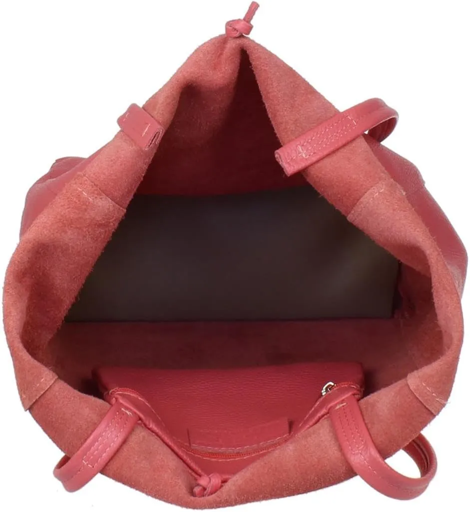 Girly HandBags Womens Open Top Genuine Leather Handbag