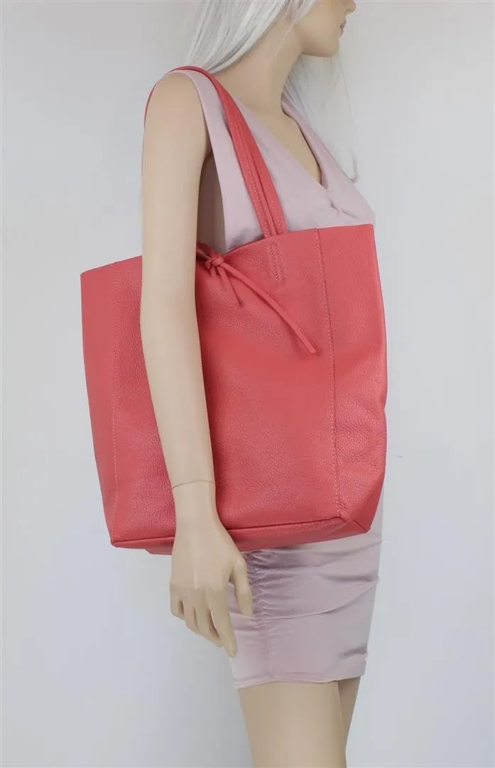 Girly HandBags Womens Open Top Genuine Leather Handbag