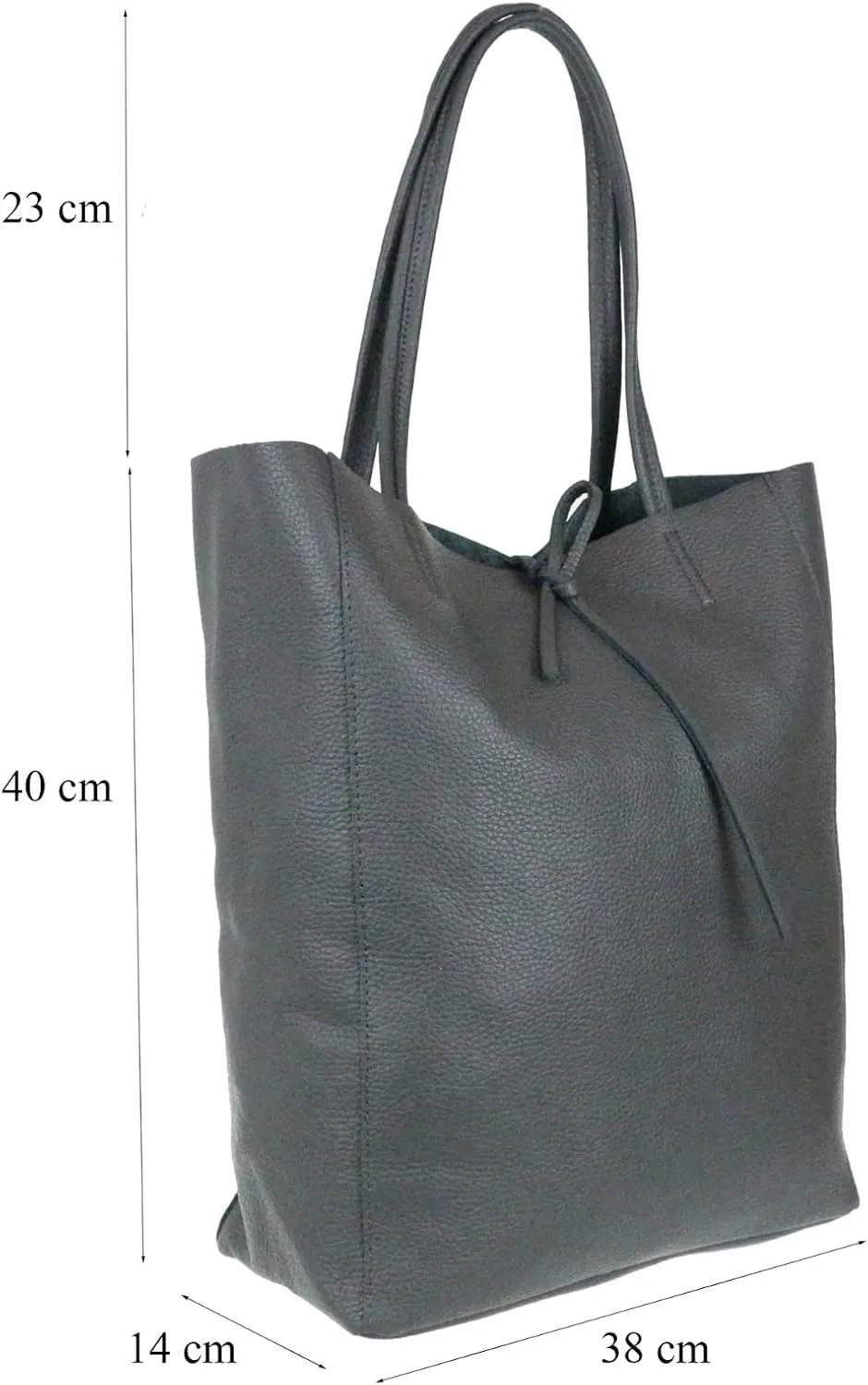 Girly HandBags Womens Open Top Genuine Leather Handbag