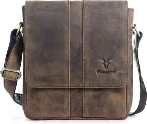 Goatter Hunter Leather Unisex Messenger Bag