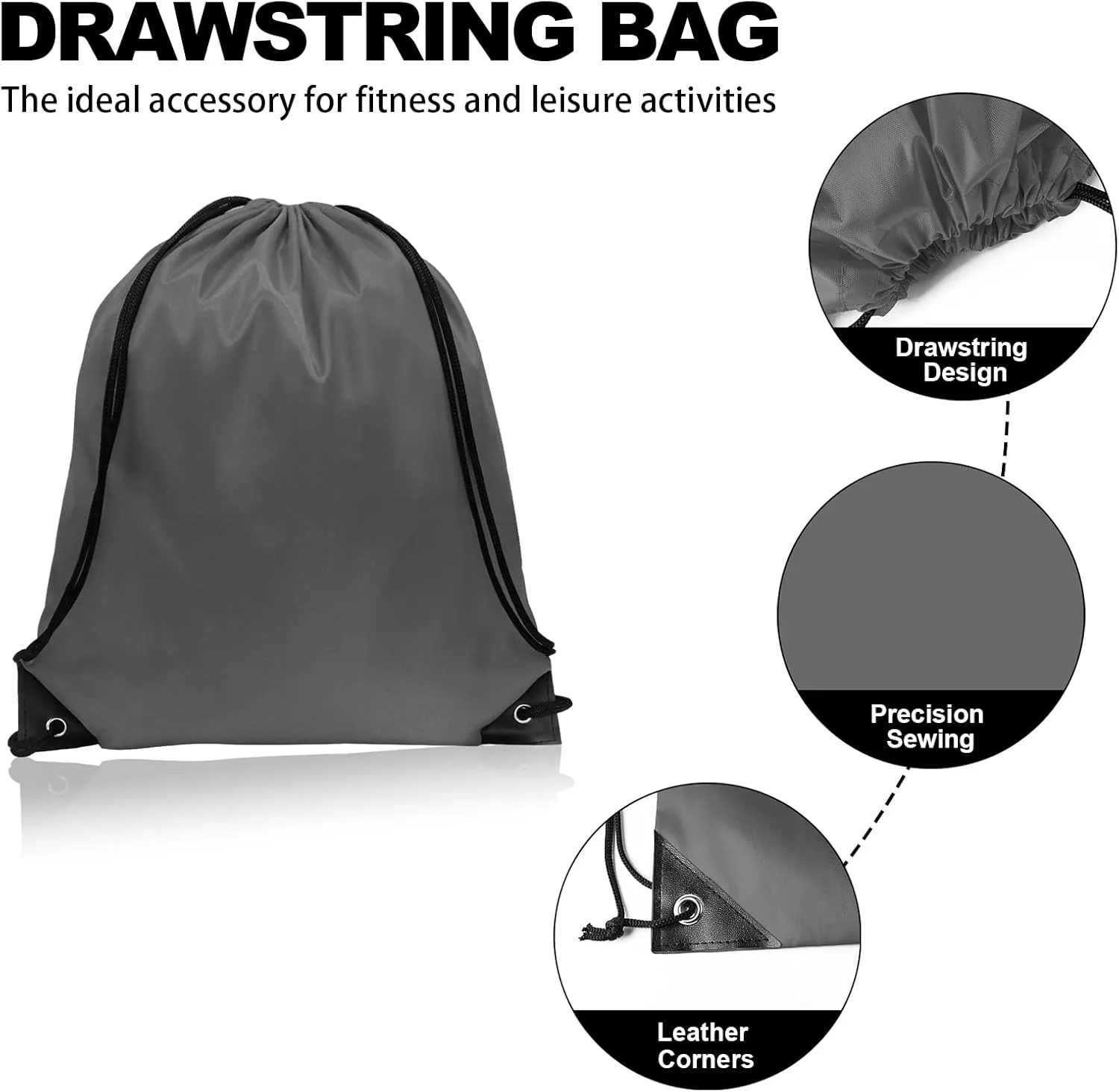 GoodtoU Drawstring Backpacks, Drawstring Bags Nylon Backpack Draw String Back Bag Bulk Cinch Sack Drawstring Gym Bag Drawstring Backpack for Sport, Traveling, Team (20 Colors, 100Pcs)