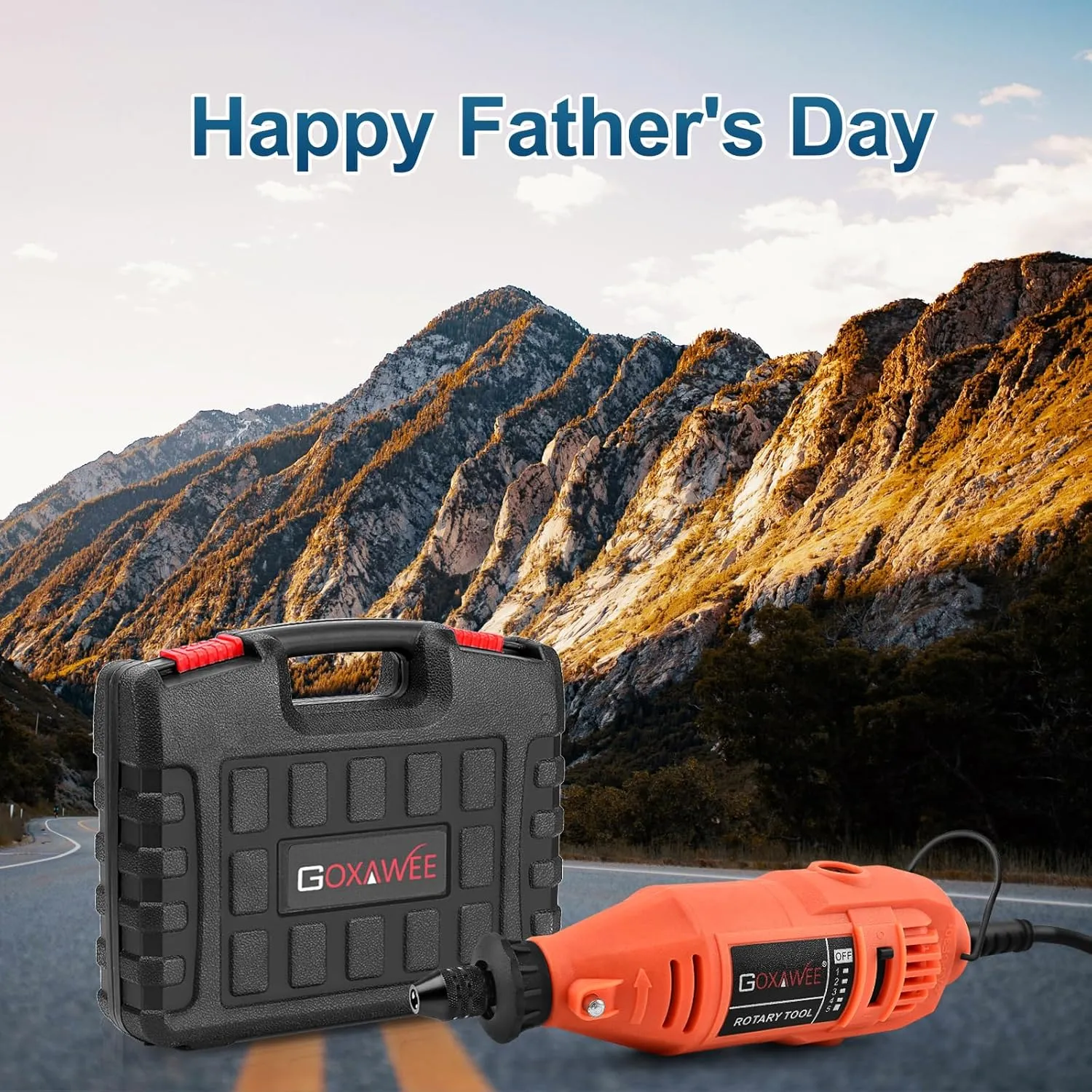 GOXAWEE Rotary Tool Kit with Keyless Drill Chuck and Flex Shaft, Variable Speed Electric Multiuse Tool & 140 Accessories for Cutting, Drilling, Engraving, Grinding, Sanding, Polishing, Crafts, and DIY