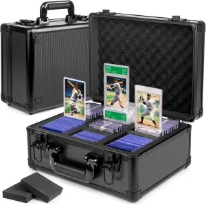 Graded Card Storage Box, Top Loaders Storage Case, Sports Trading Card Box, Cards Slab Case PSA MTG CSG BGS SGC One Touch Magnetic Card Holder, Collector Waterproof Carrying Boxes (Large)