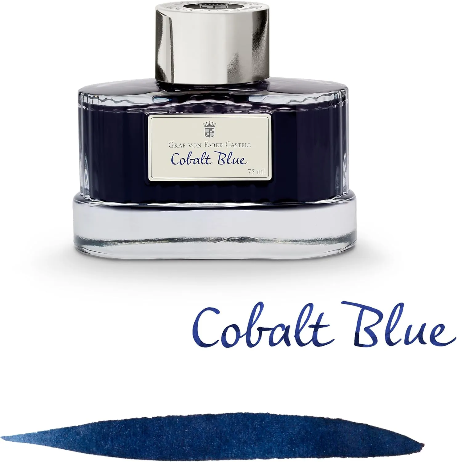 GRAF von Faber-Castell Ink Bottle, Cobalt Blue, 75ml 141001