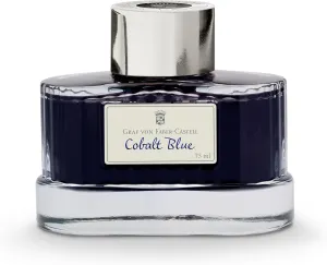 GRAF von Faber-Castell Ink Bottle, Cobalt Blue, 75ml 141001