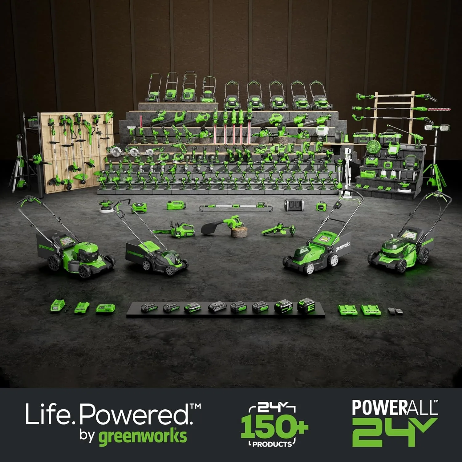 Greenworks 24V Brushless 1" Compact One-Handed Reciprocating Saw (3,000 SPM), Cordless Powered Variable Speed Recip Saw, 2.0Ah Battery and Compact Charger Included,‎ RSG404