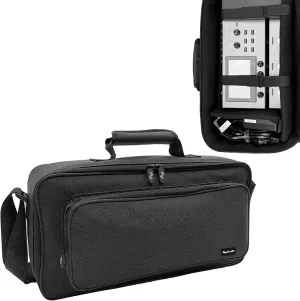 Guitar Multieffects Pedal Bag Compatible with Boss GX-10,Line6 POD Go,Organized Compartments for Power Cables Accessories, Scratch-Proof, Ideal for Out Stage, Studio and Daily Transport.