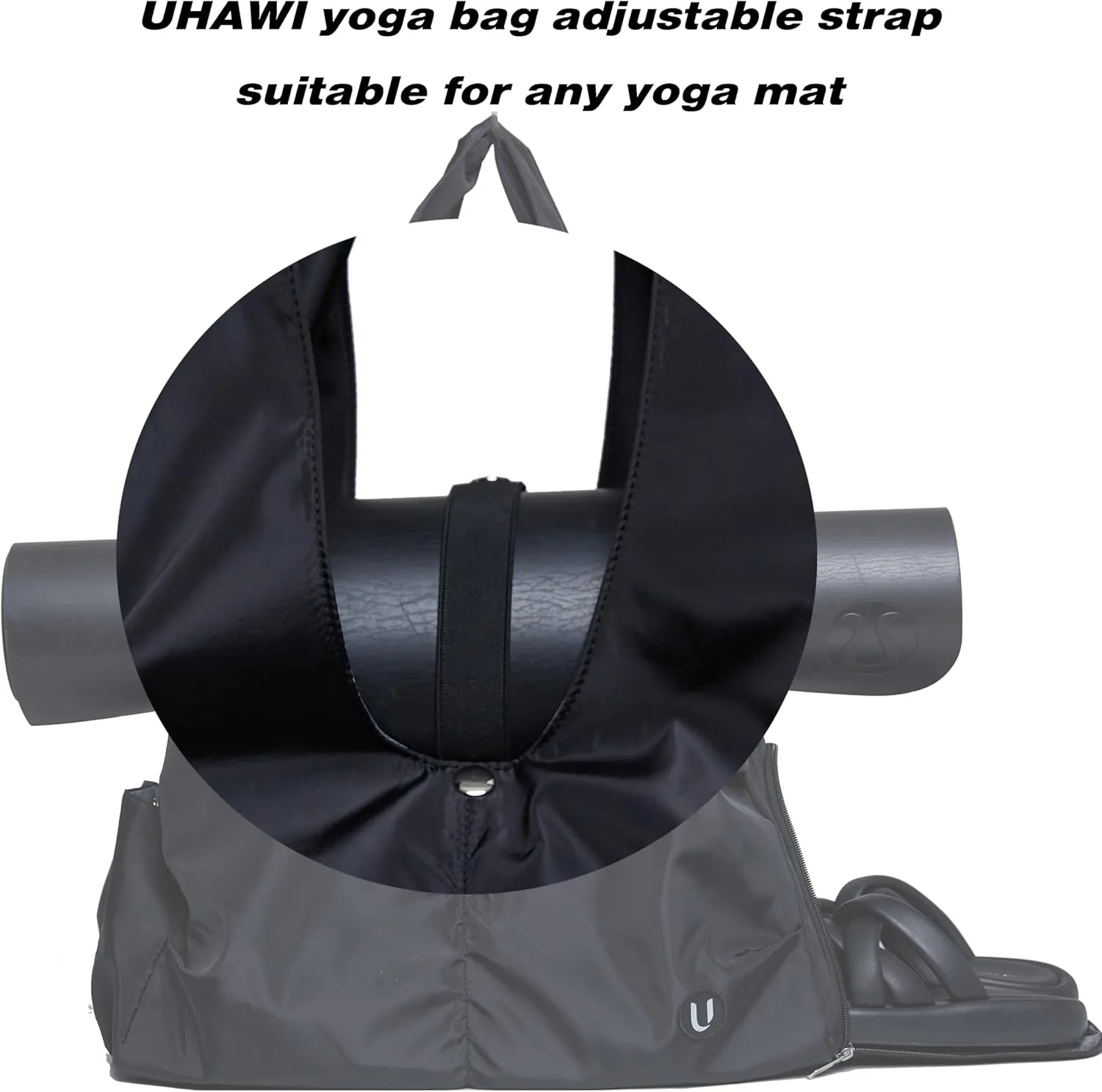 Gym bag with yoga mat holder Gym Bag for Women yoga bag with Shoes Compartment and Wet Dry Storage Pockets with Adjustable yoga mat holder (blue)