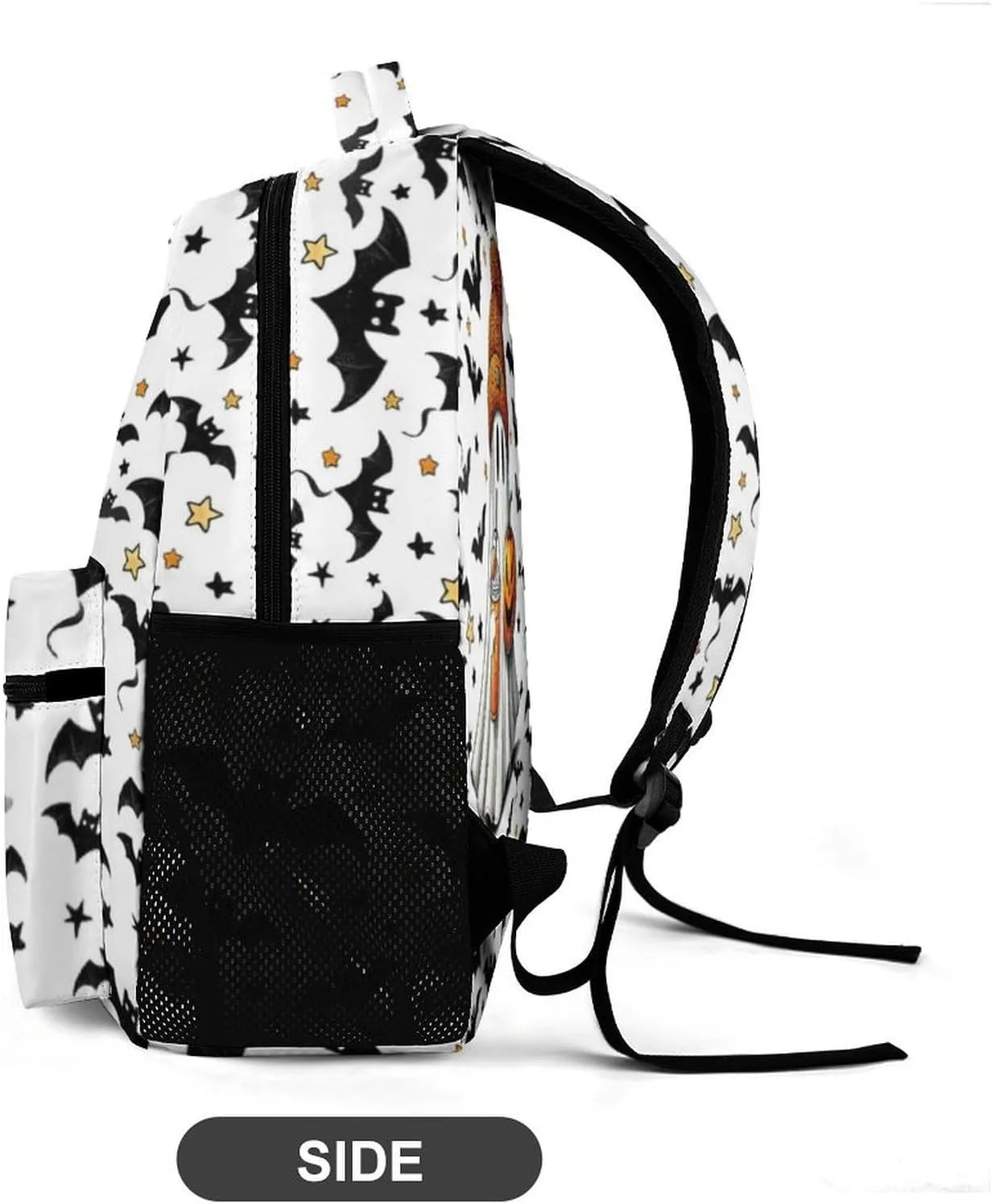 Halloween School Backpack for Kids Girls Boys, 16 Inch Scary Halloween Themed Bookbag, School Backpacks for Students Children, Lightweight, Large Capacity