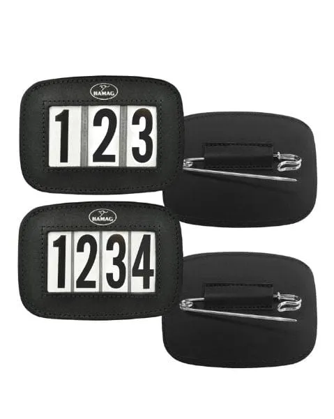 Hamag Leather Saddle Blanket Number Holder